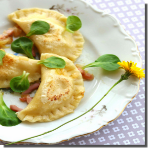 Pierogis and cream sauerkraut, just like in Poland