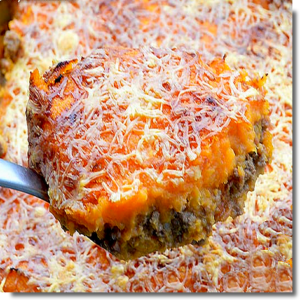 Gratin de Hachis parmentier végétalien a la patate douce ou a la pommes de terre
