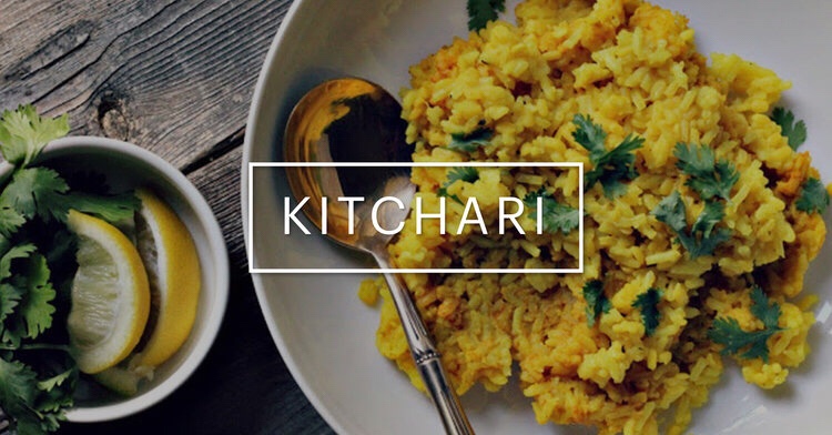 Kitchari de haricots mungo au curcuma et riz basmati ou de choux-fleurs